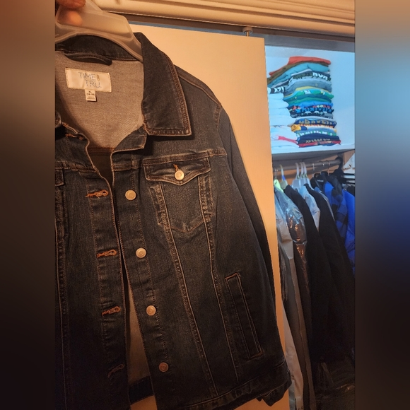 A Blue Women's Time And Tru Jacket sz 16-18, XL - Picture 3 of 6